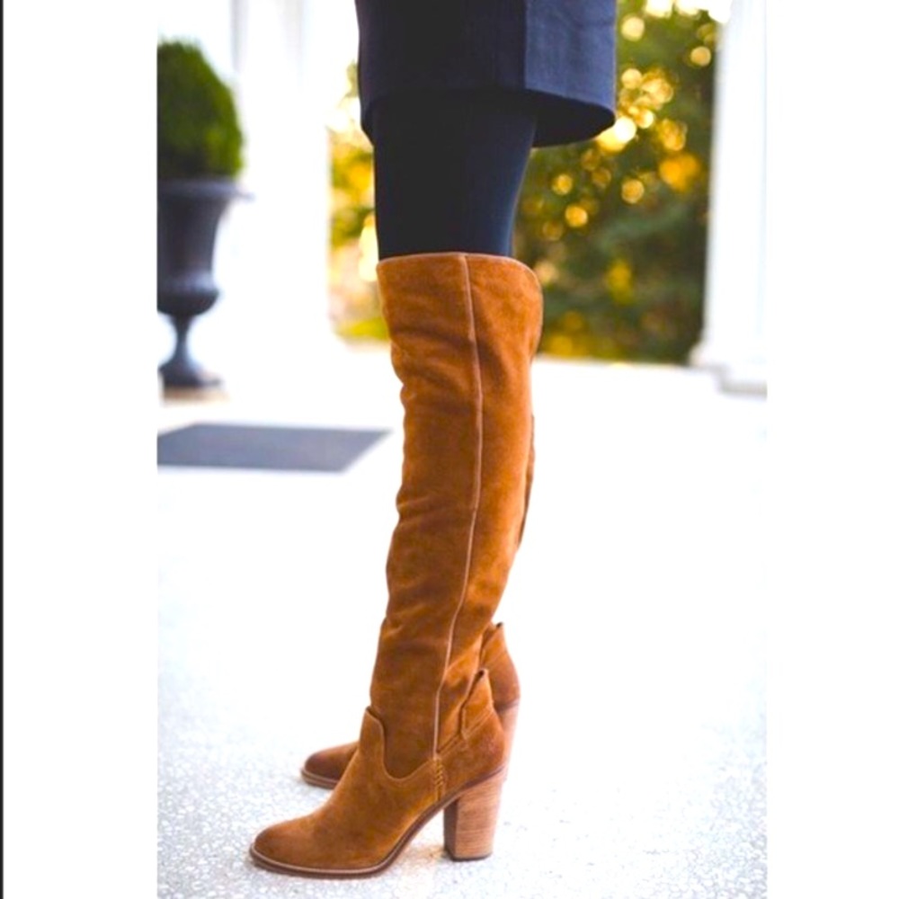Dolce Vita ‘Ohanna’ Over-the-Knee Heeled Suede Boots Size 7.5